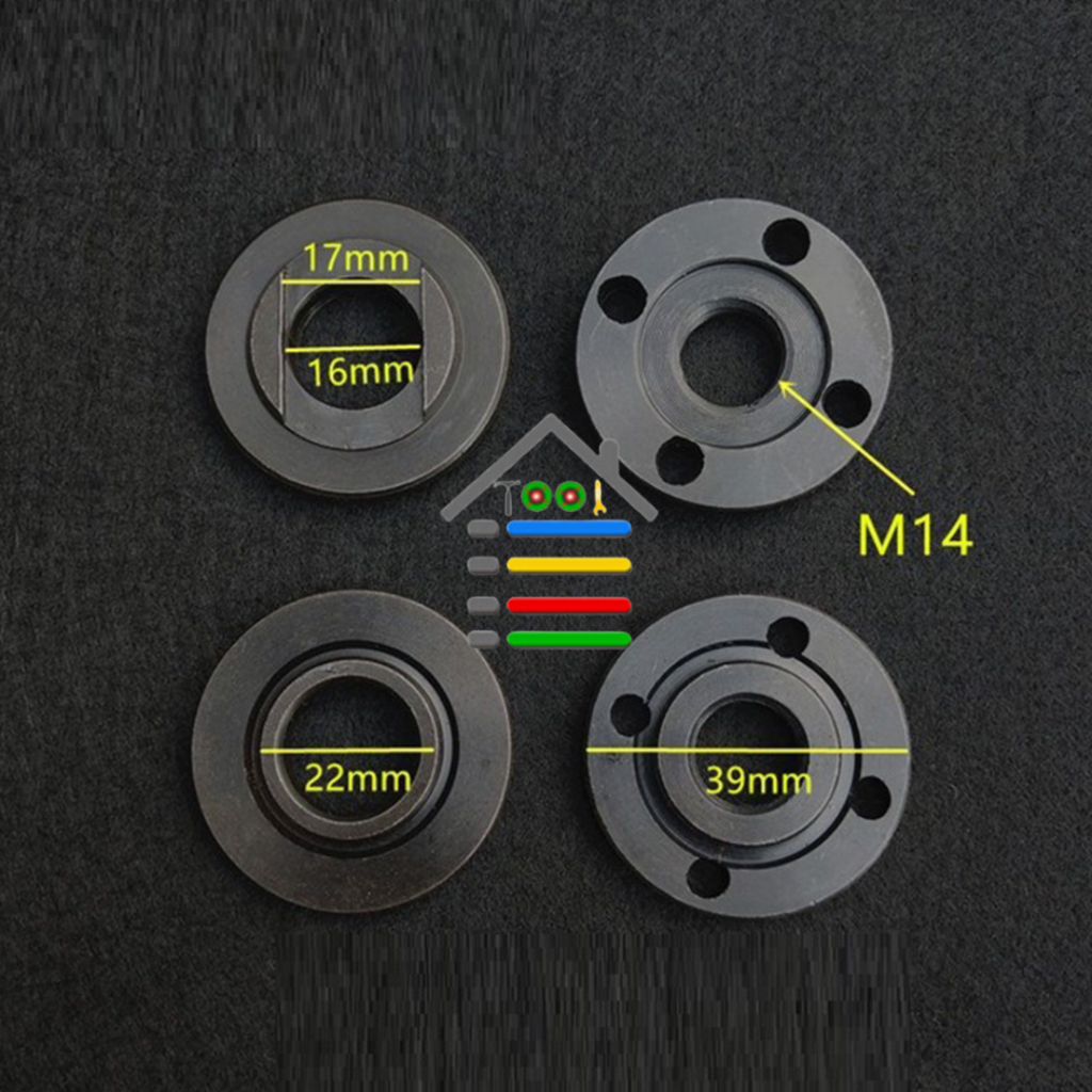 BAUT MATA GERINDA M10 &amp; M14 FLANGE SET INNER OUTER