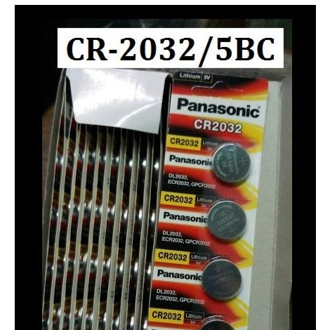 Baterai Kancing Lithium PANASONIC 2032 CR CR2032 remote remot mobil 3V