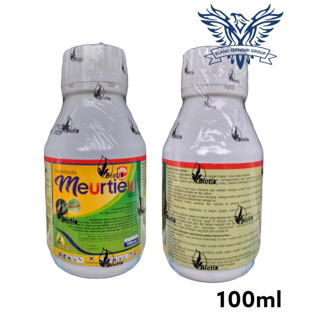 MEURTIEUR 100 ml MERTIR 30EC Insektisida EMAMEKTIN BENZOAT 30 g/l Pembasmi hama ulat Grayak Pada Tanaman Padi Biotis Agrindo MERTIR