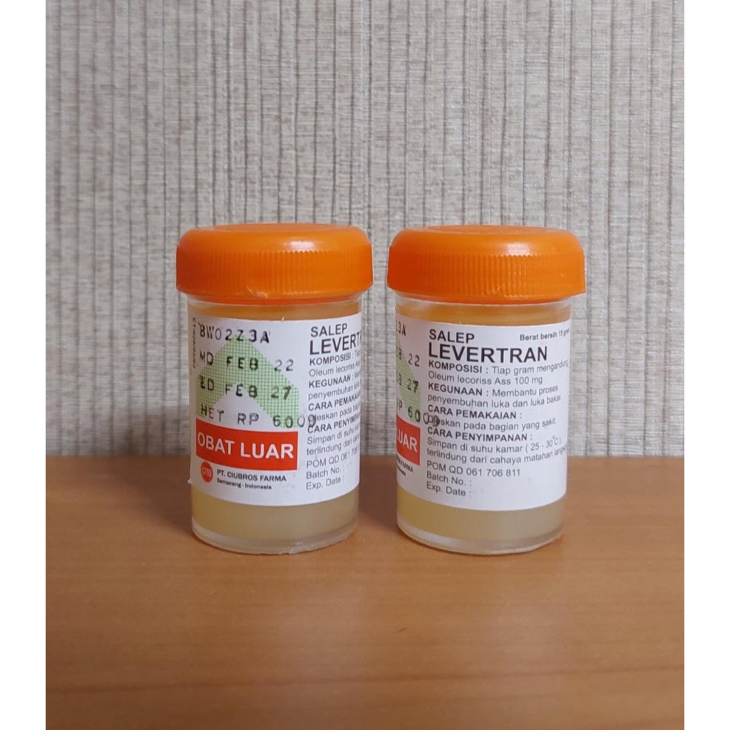 Salep Levertran 15 gr - Salep Luka Bakar