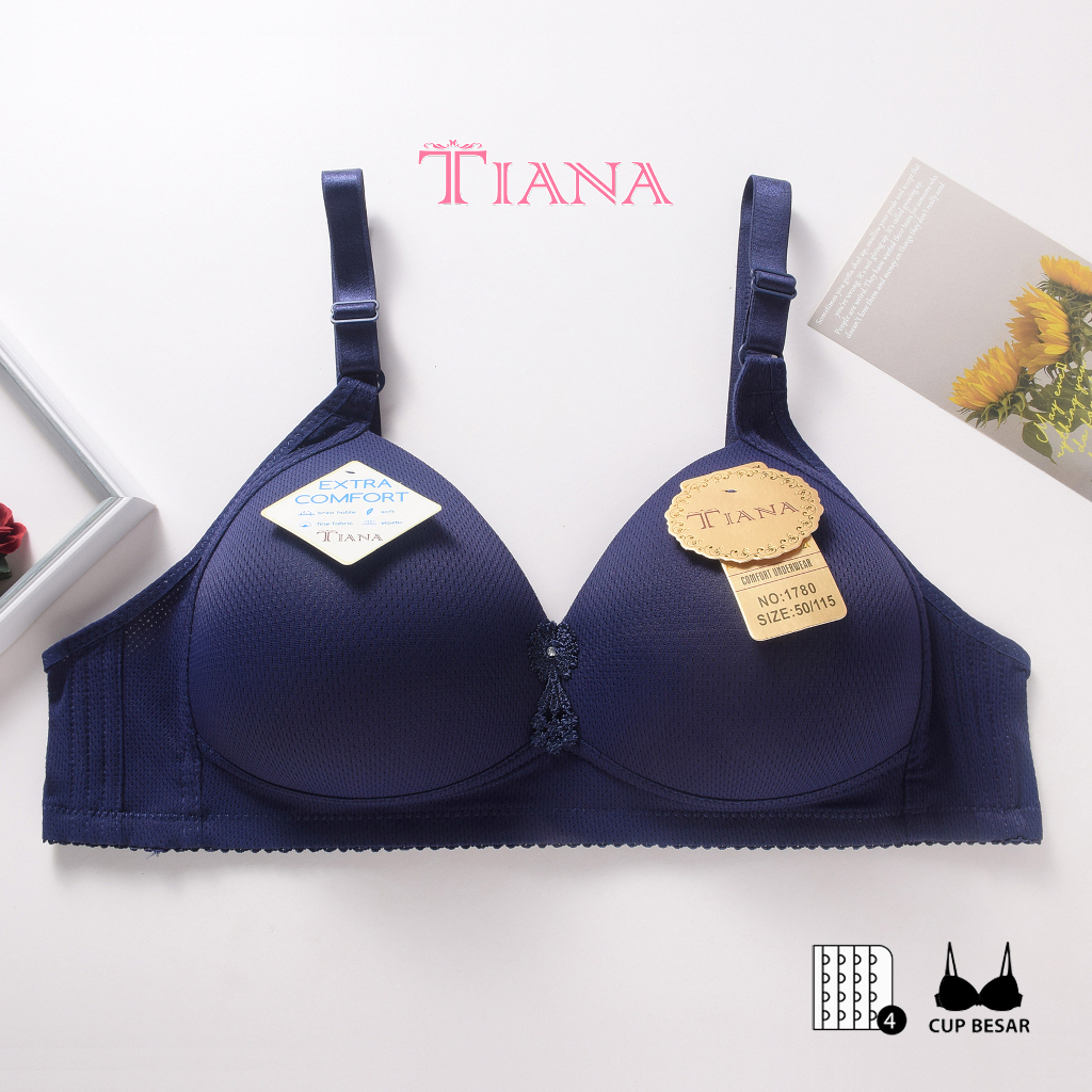 TIANA | BRA Cup Besar Kait 4 Cup C / BH Jumbo Bahan Pori BREATHABLE / art TN 1780