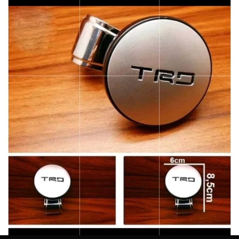 putaran SETIR stir power handle stir MOBIL LOGO TRD dan momo BAHAN karet UNIVERSAL hitam merah carbon kayu wood