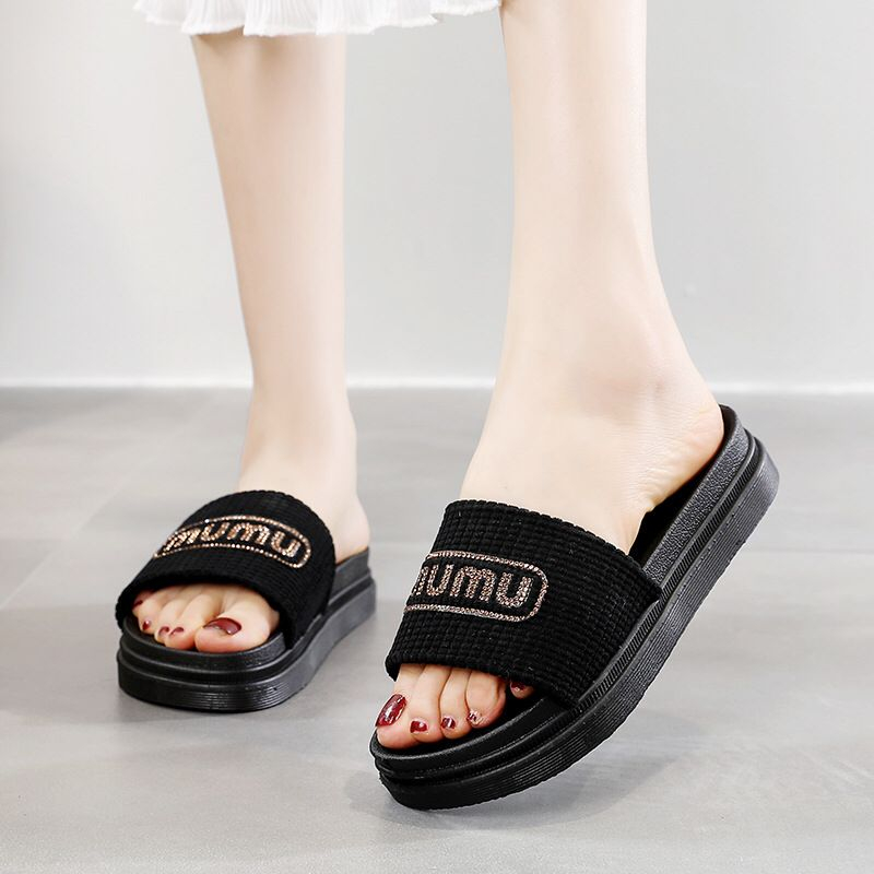 GROSIRTAS TG1747 Sandal Wedges Wanita Import Mumu Fashion/ Sendal Wanita Casual Kekinian