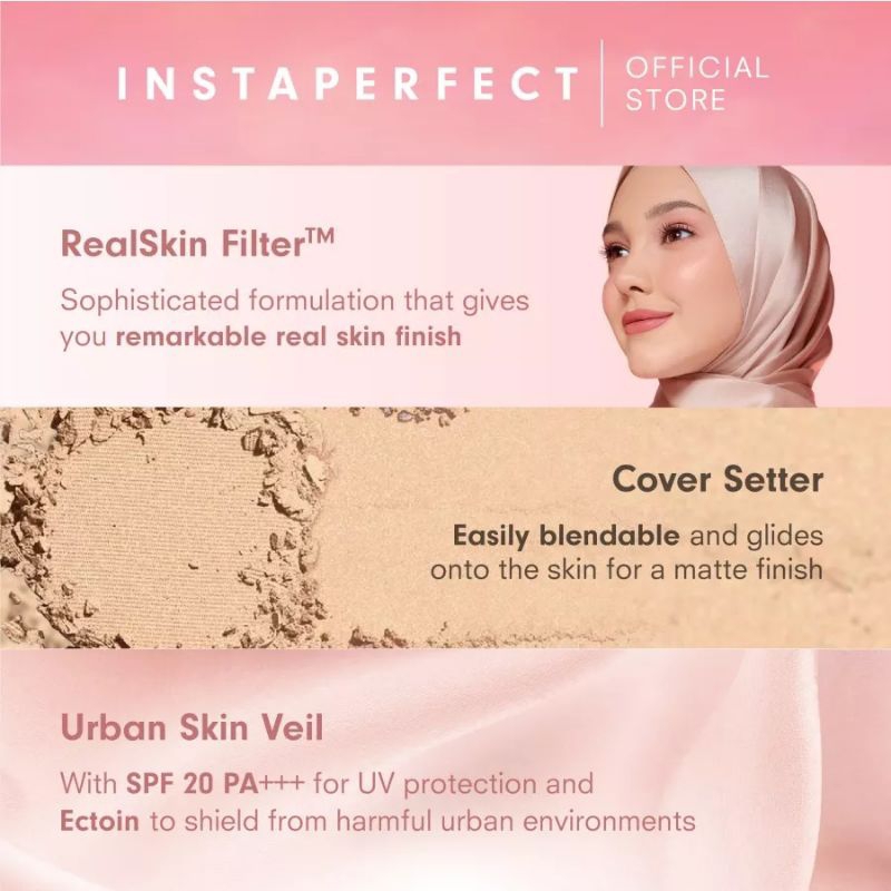 Wardah Instaperfect Matte Fit Powder Foundation 13g | Badak SPF 20 PA+++