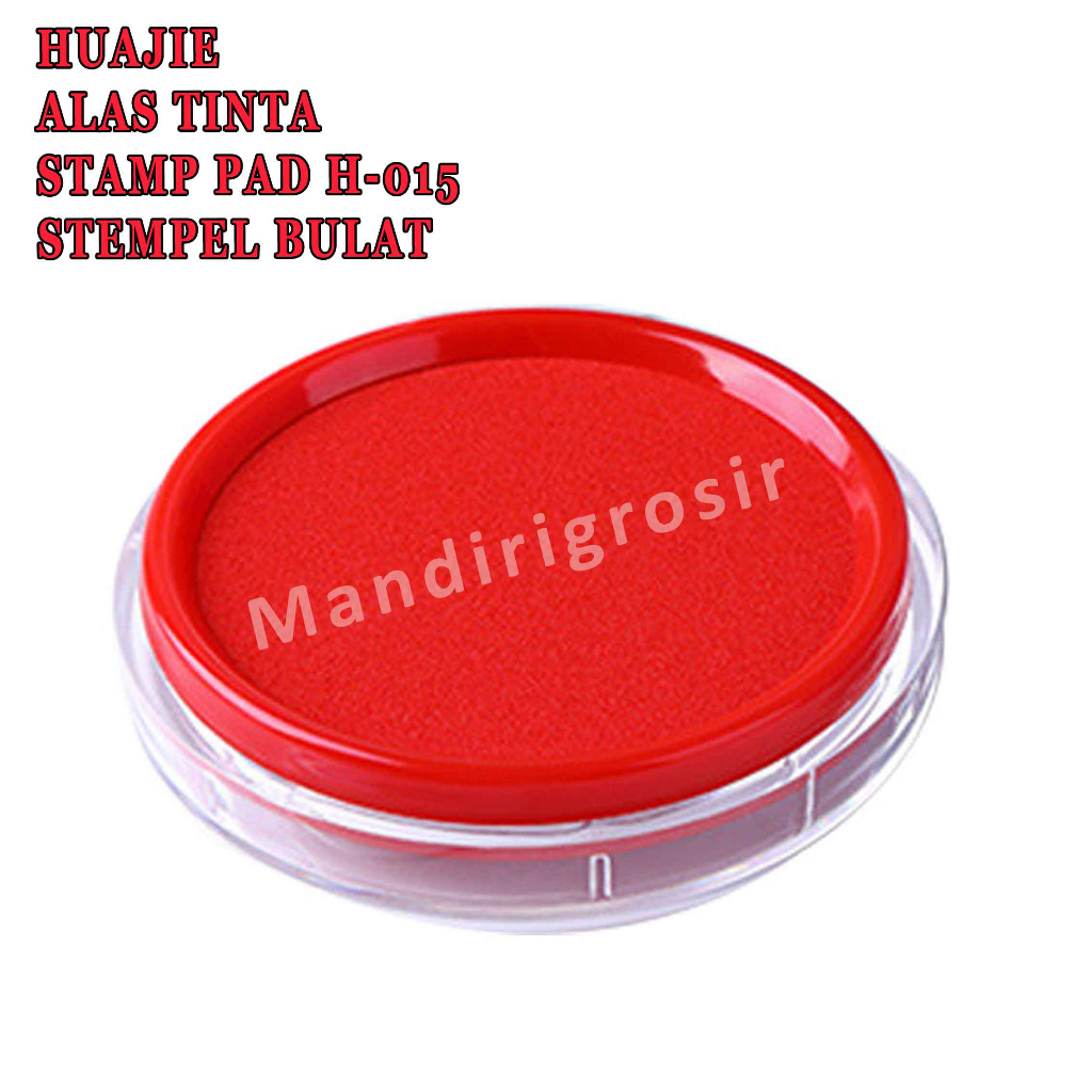 Alas Tinta * Huajie Stamp Pad * Stamp Pad Bulat &amp; Persegi * Stempel