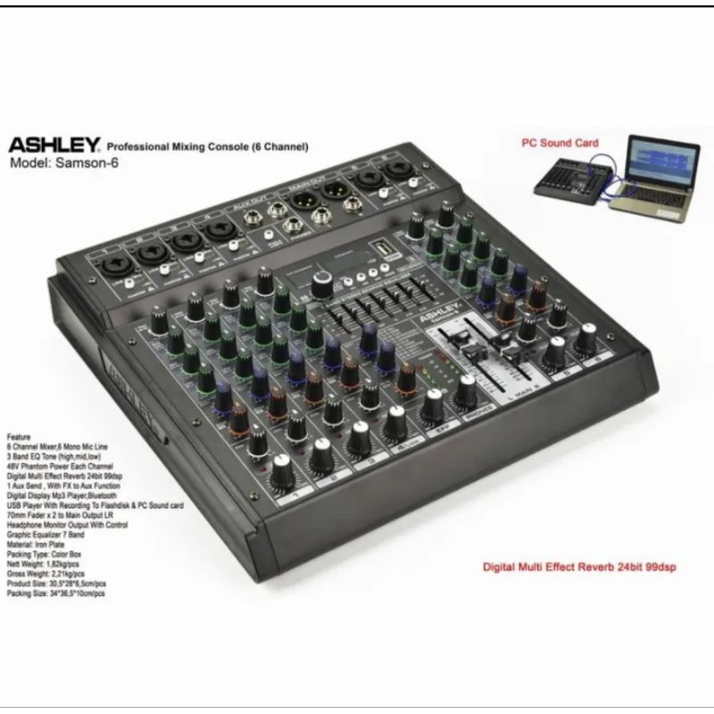 mixer audio Ashley Samson 6 original ashley