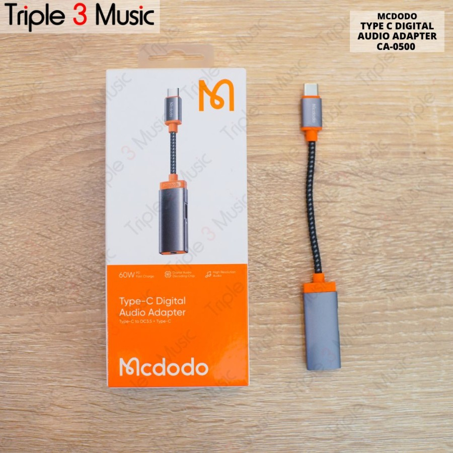 MCDODO CA 0500 Converter Splitter Type C To Jack 3.5mm + Charging