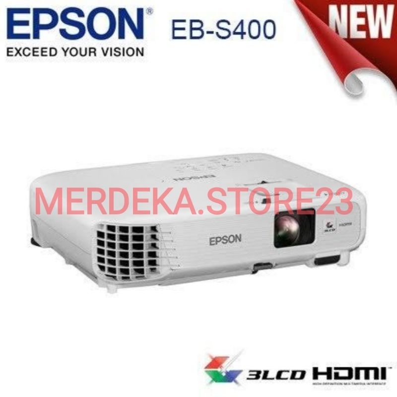 EPSON EB-S400 EB S400 EBS400 PROJECTOR 3LCD PROYEKTOR HDMI 3200 ANSI LUMENS