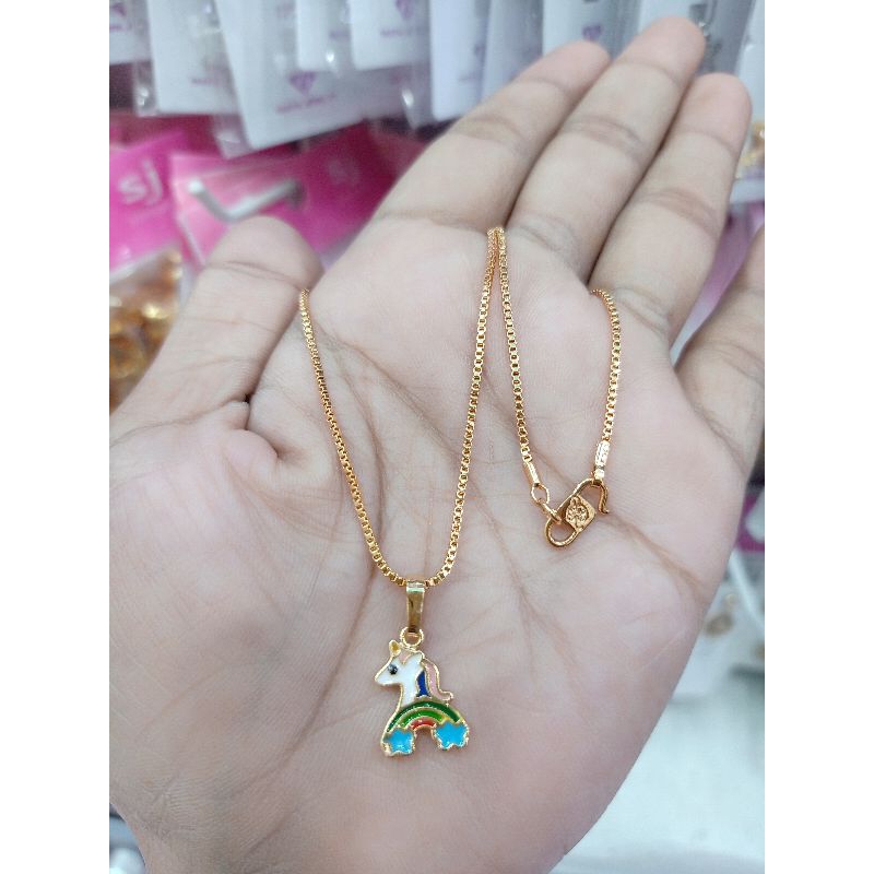 KALUNG ANAK BONEKA LAPIS EMAS