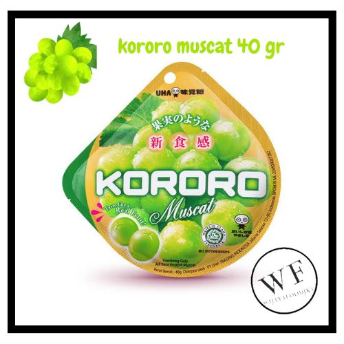 

UHA Kororo muscat permen jeli / Japanese Fruit Jelly Candy muscat 40g