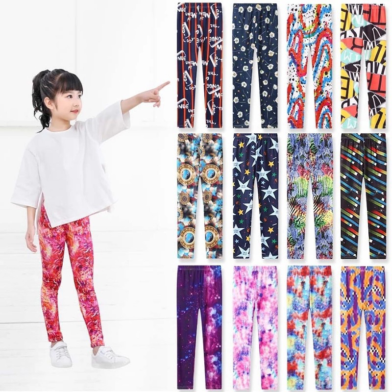 Celana Panjanh Anak Cewek legging Anak Size S M L XL XXL Bisa COD