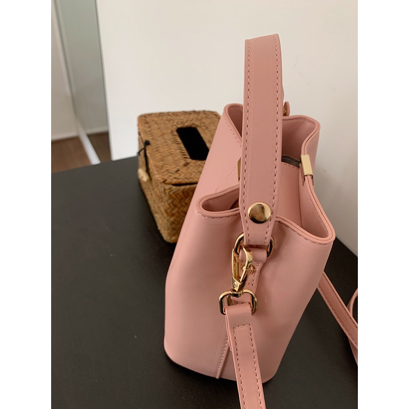 Tas Selempang Kulit Wanita Tas Cewek Slingbag Mini Bucket Bag GC 8654