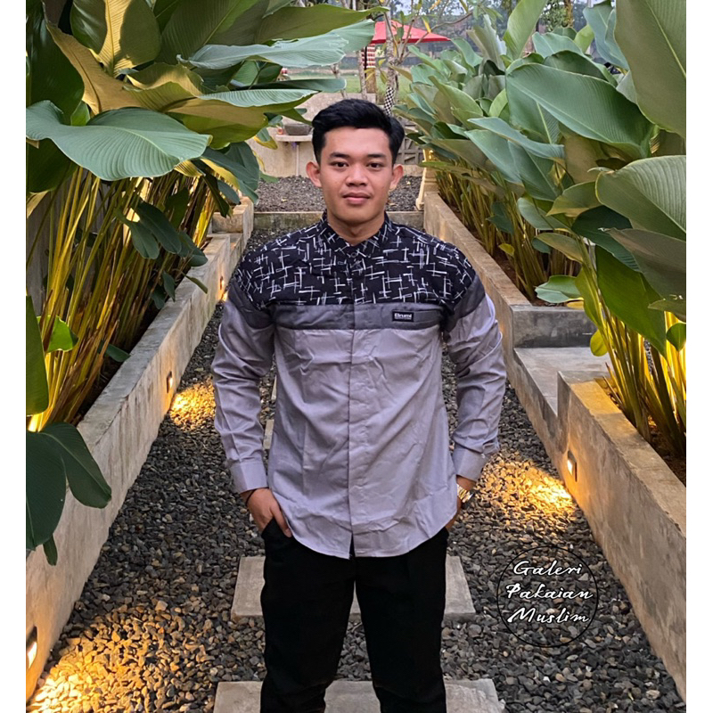 Baju muslim El Rumi motif Senopati Lengan panjang terbaru elegan