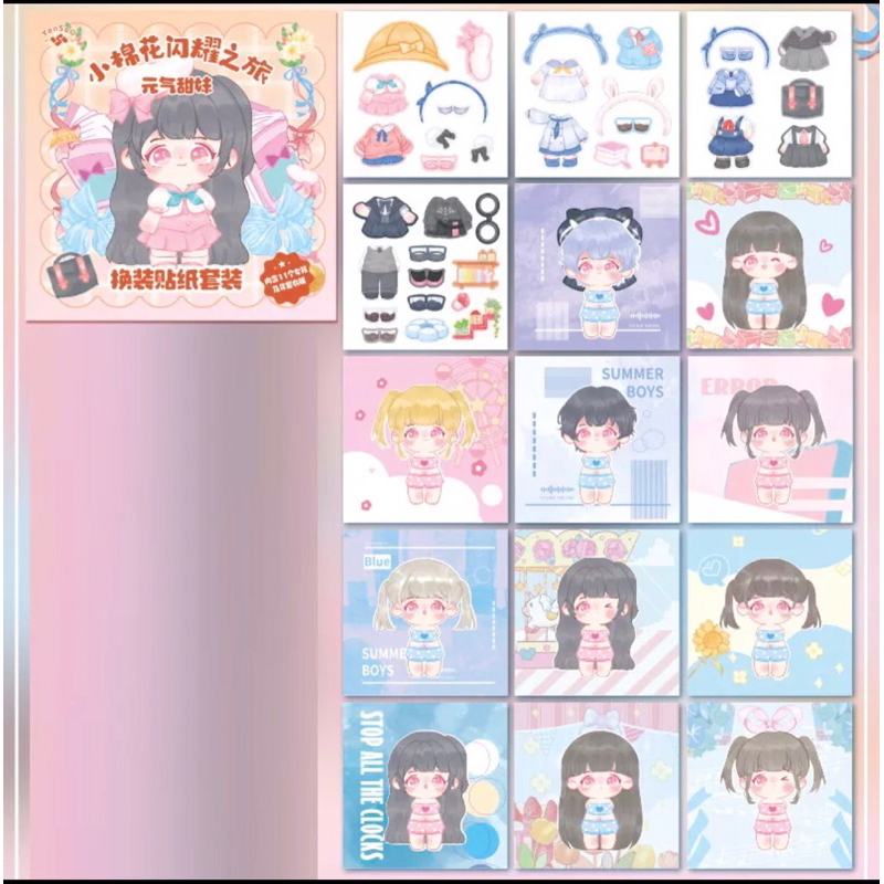 

[BS] Mainan sticker memakai baju princess