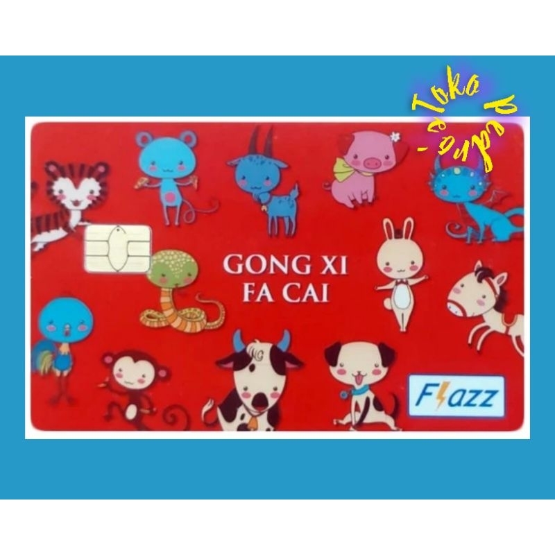 //All Shio Imlek 2018// Kartu Flazz BCA IMLEK - SHIO 2018 MERAH/CHINESE NEW YEAR RED EDITION ORI /Like eTOLL eMONEY Tapcash or Brizzi