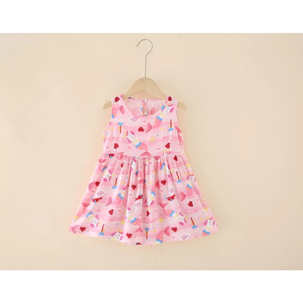 UNIKID DRESS KUTUNG KOREA BAYI DAN ANAK PEREMPUAN BAHAN KATUN IMPORT