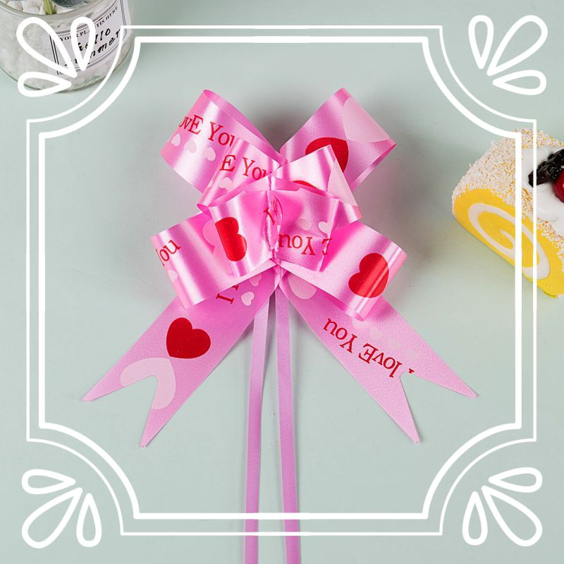 

Pita Tarik Pita Dekorasi Pita Kado Pita Bingkisan Pita Parsel Pita Hampers Pita Goodie Bag Motif Love You Ukuran 30