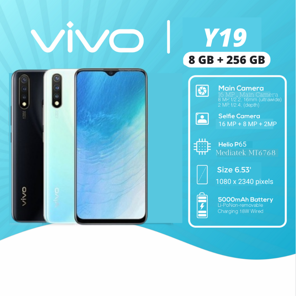 HP VIVO Y17 RAM 8 256GB 4G Smartphone Android GARANSI