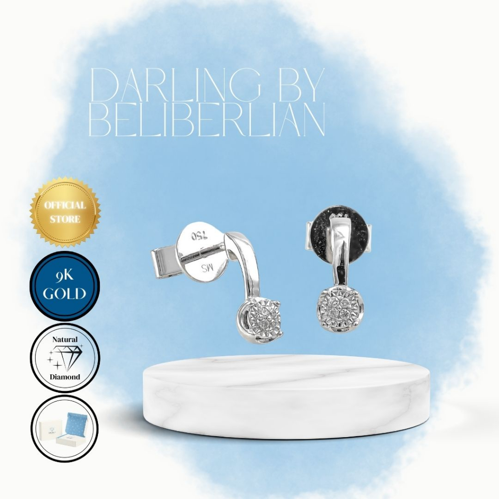 Jane Diamond Ring - Anting Berlian Asli Eropa