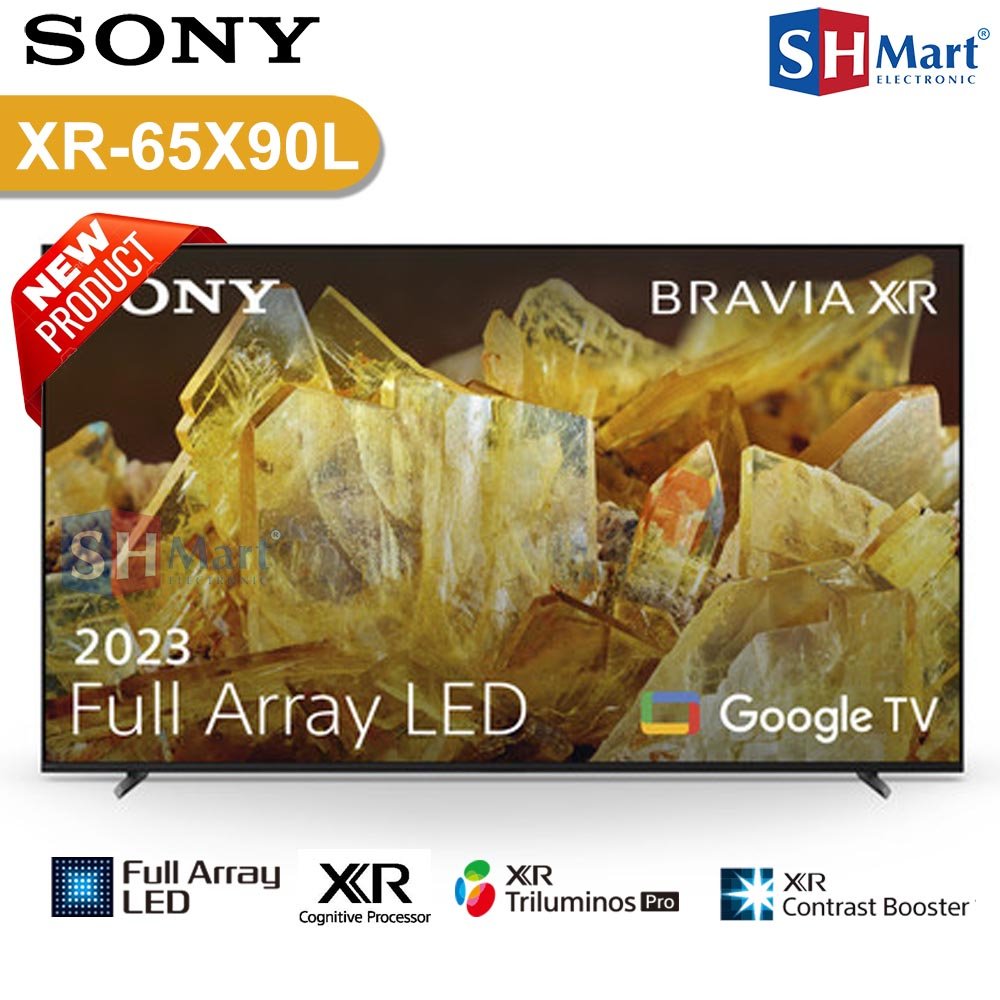 TV SONY BRAVIA 65 INCH XR-65X90L 4K HDR GOOGLE TV FULL ARRAY 65X90L NEW 2023