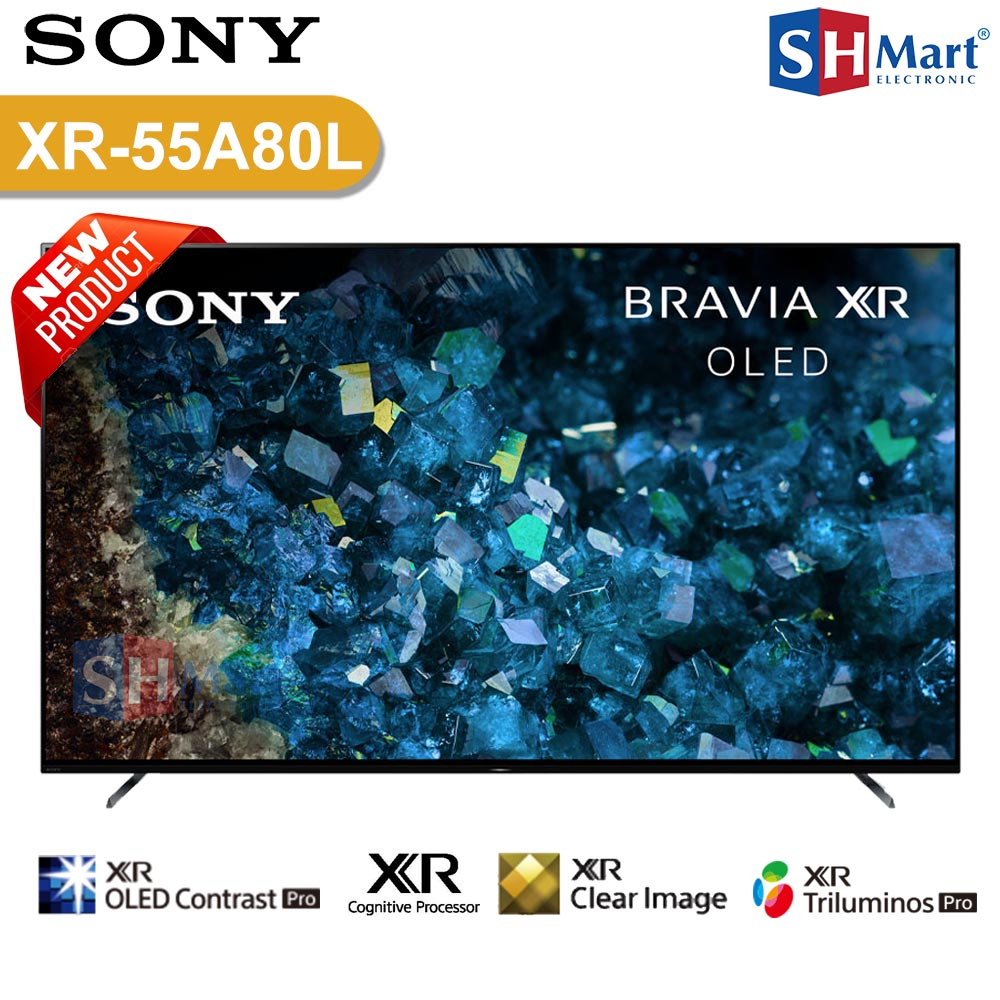 TV SONY BRAVIA 55 INCH OLED XR-55A80L / 55A80L 4K HDR GOOGLE TV NEW 2023 GARANSI RESMI