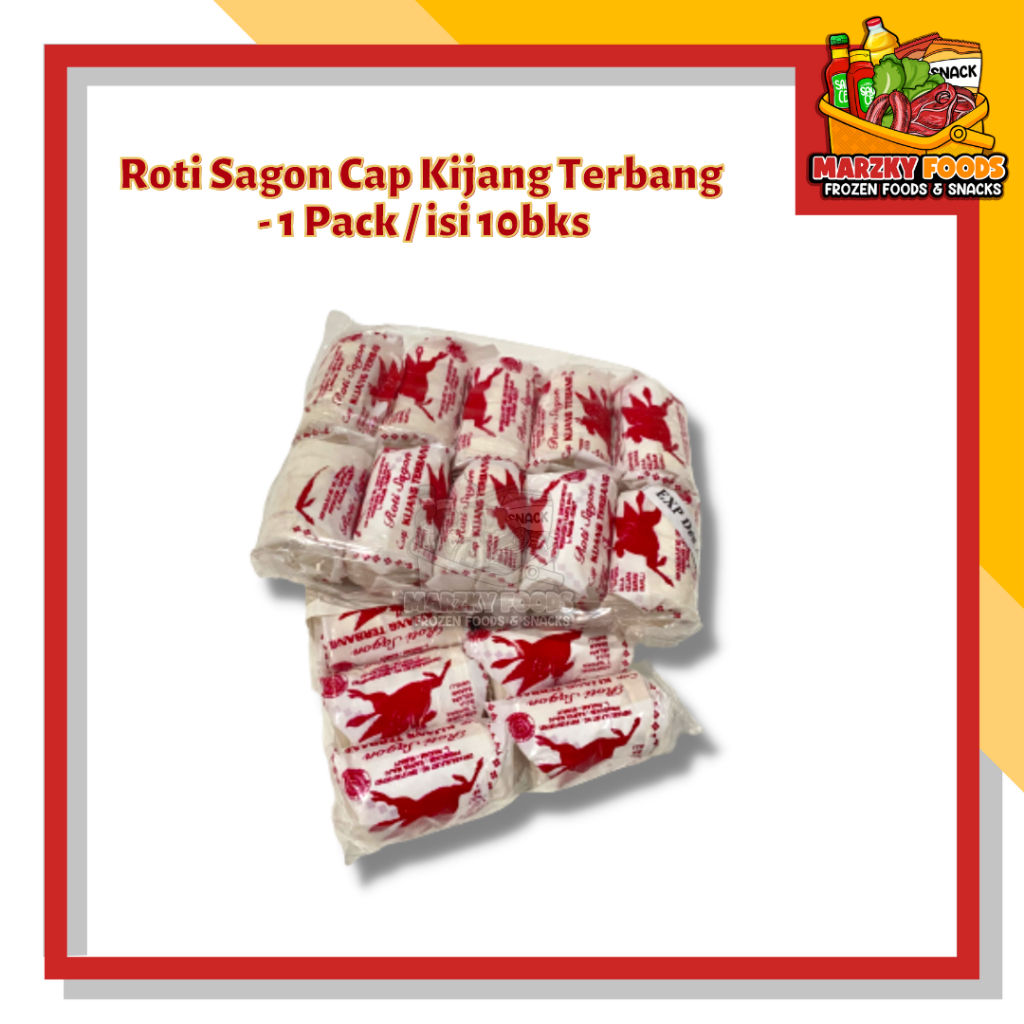 

Roti / Kue Sagon Bakar Cap Kijang Terbang Camilan Jadul 1pack is 10bks