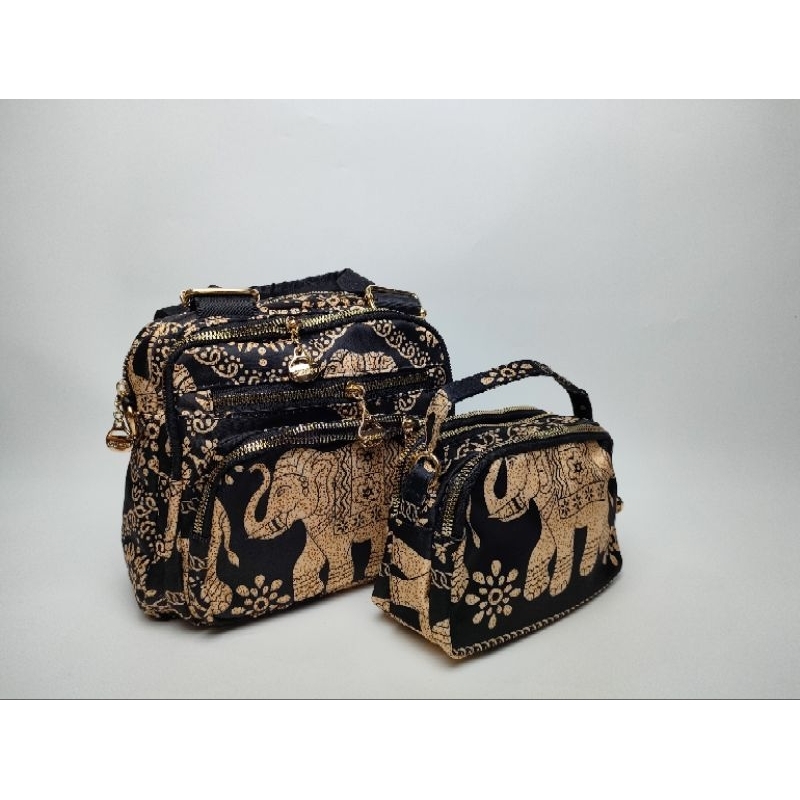 tas chibao import motif gajah