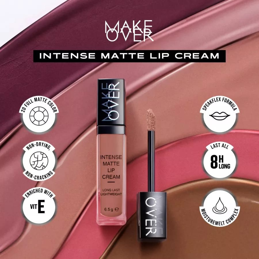 Make Over Intense Matte Lip Cream Last 8 Hours Long 6.5g