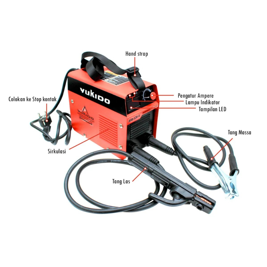 TERMURAH YUKIDO Travo Las Listrik 120A 450 Watt - Mesin Las digital ELLKA Inverter MMA IGBT