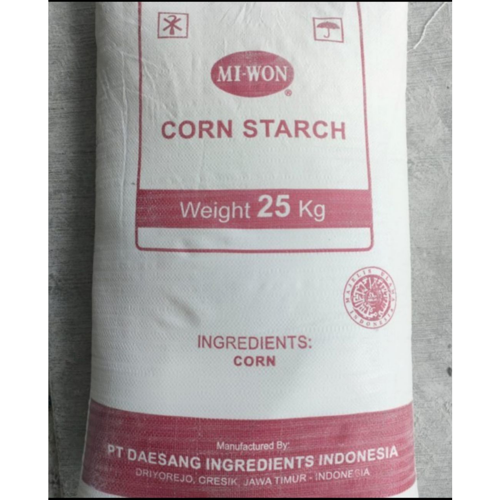 Maizena Miwon 25kg - Cornstarch Mi-Won = Gosend Grab Only