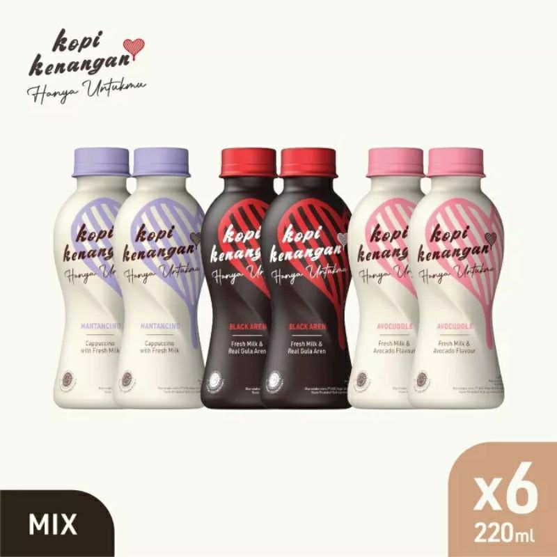 

KOPI KENANGAN HANYA UNTUKMU MIX 220 ML X 6 PCS