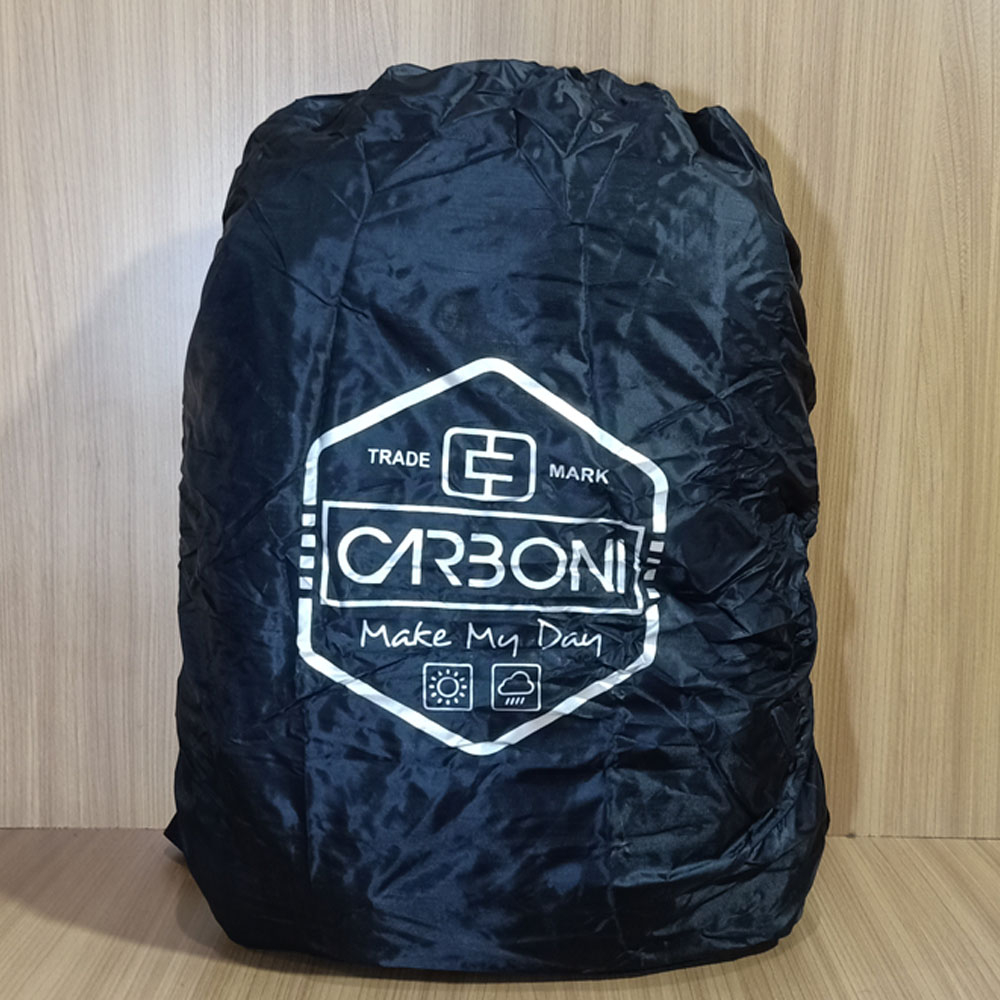 Carboni Tas Ransel Laptop 15 Inchi Tas Gendong AA000120 NAVI Original - + Raincover Balon Waterprof Material