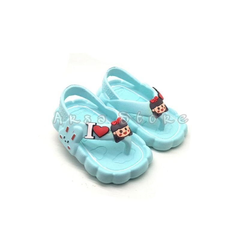 Sandal Anak Jepit Perempuan Korean Style Usia 0 bln - 3 thn Dulux