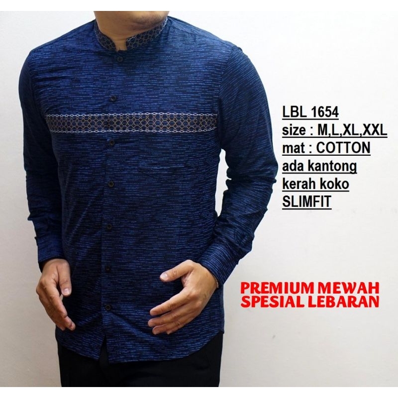 BAJU KOKO PRIA LENGAN PANJANG SLIM FIT BEST SELLER CK04