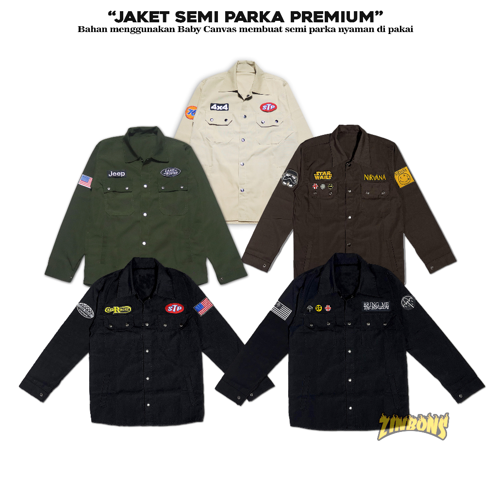 Jaket Semi Parka - Trucker Patch Jaket Patch Best Quality