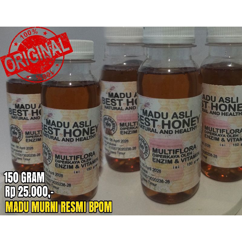 

Madu Murni 150 Gram / Madu Asli BPOM