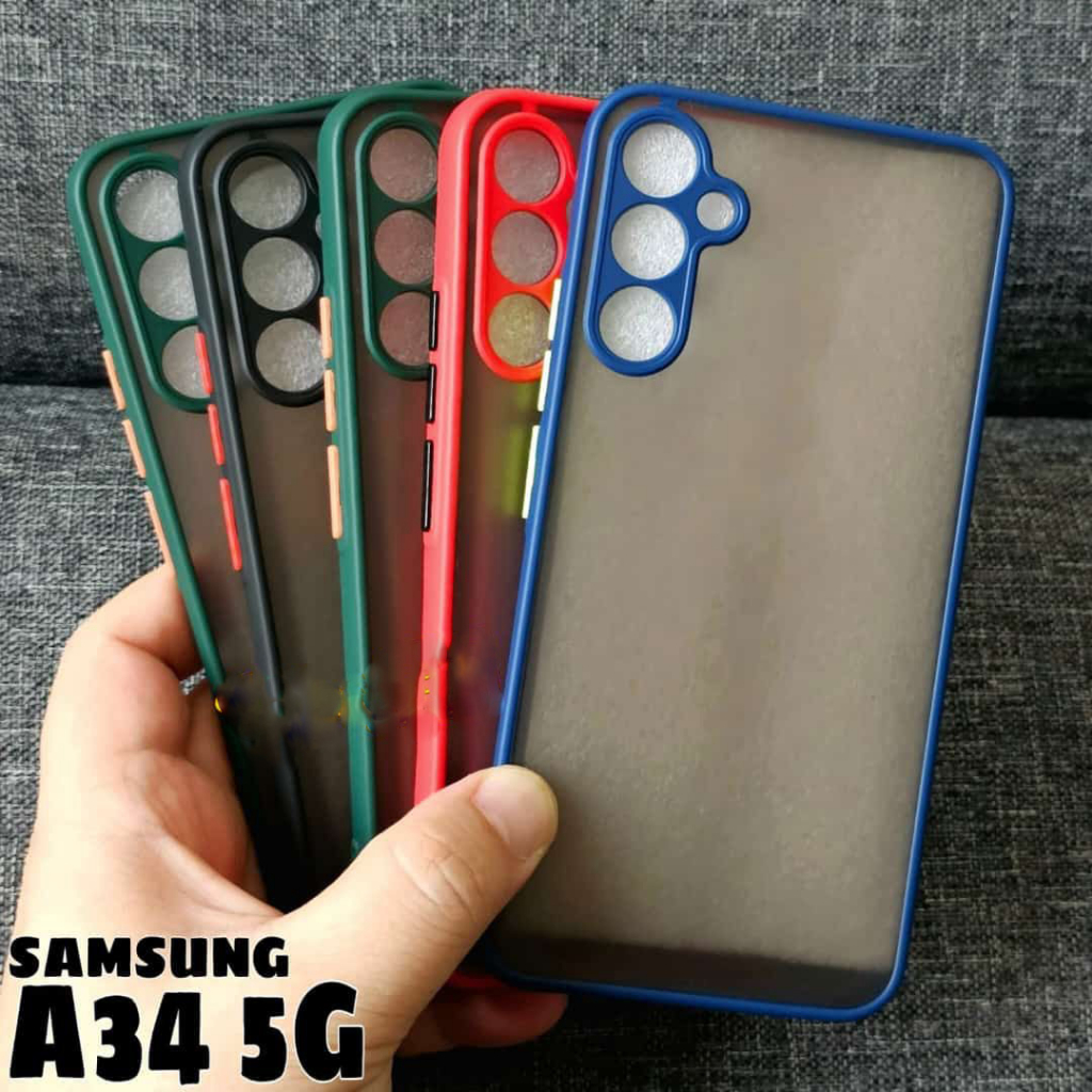 Casing MY CHOICE Bumper Aero Fuze Case My Choice Hard Case + Pelindung Kamera For Samsung Galaxy A34 5G