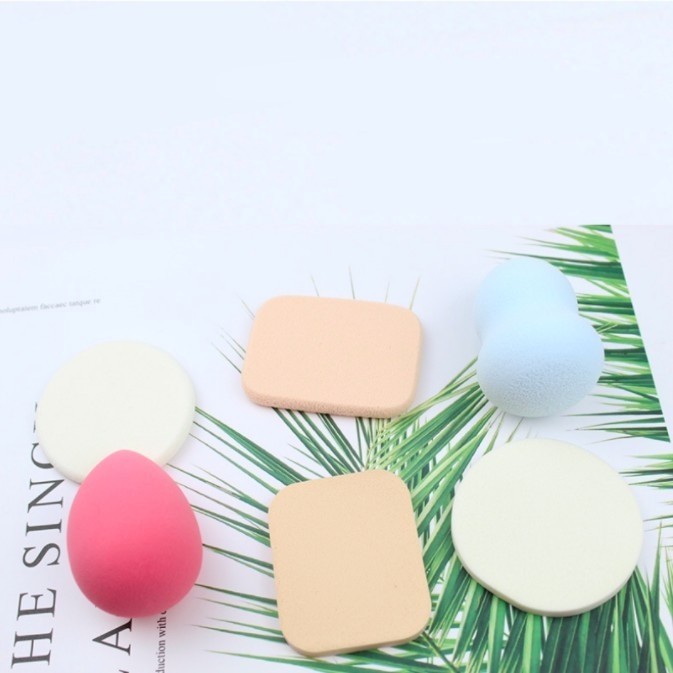 SPONS MAKE UP SET 6 IN 1 BEAUTY BLENDER SPONGE BEDAK ISI 6 PCS POWDER PUFF FOUNDATION MAKEUP PUFF WAJAH