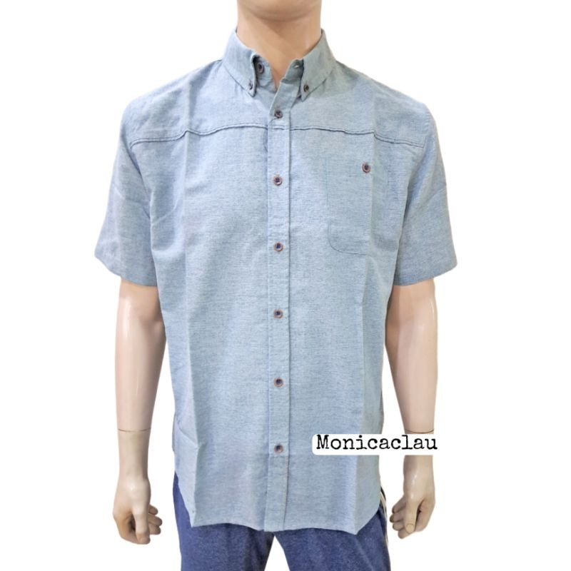 Kemeja Pria Poshboy Original Silas Basic Shirt Katun blend Linen