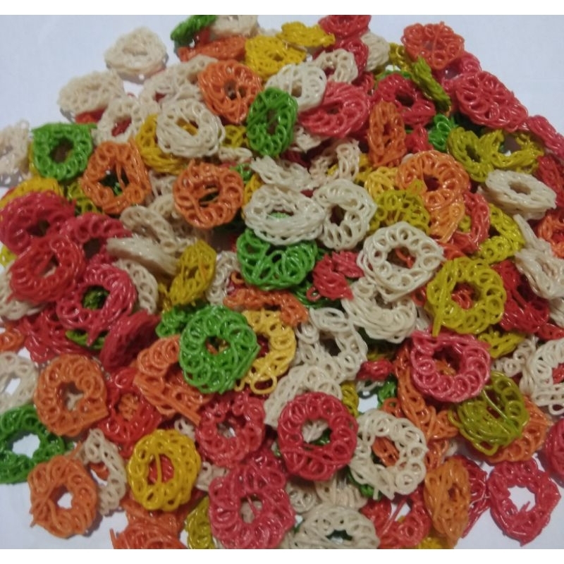 

KERUPUK MAWAR ANEKA WARNA 500GR