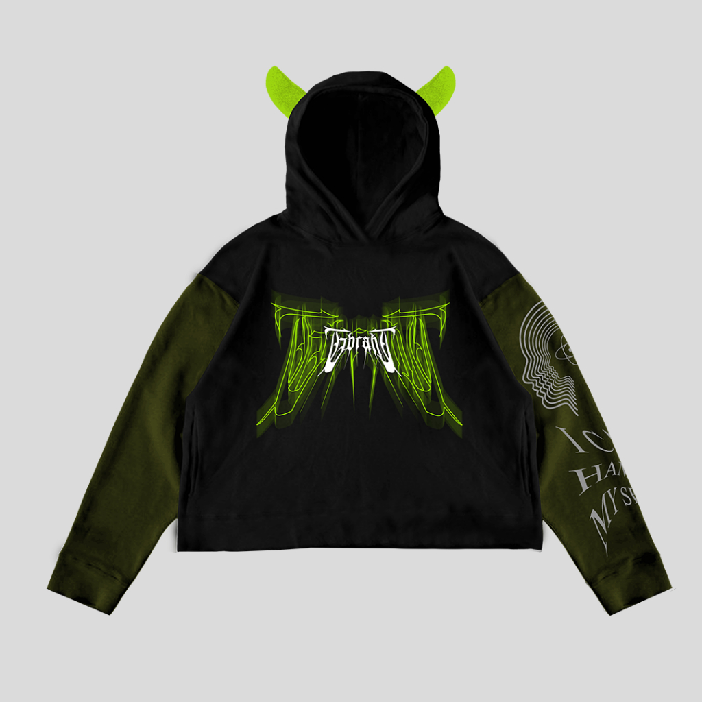 GBRANT - Crop Hoodie Oversize Unfinished CULTURA
