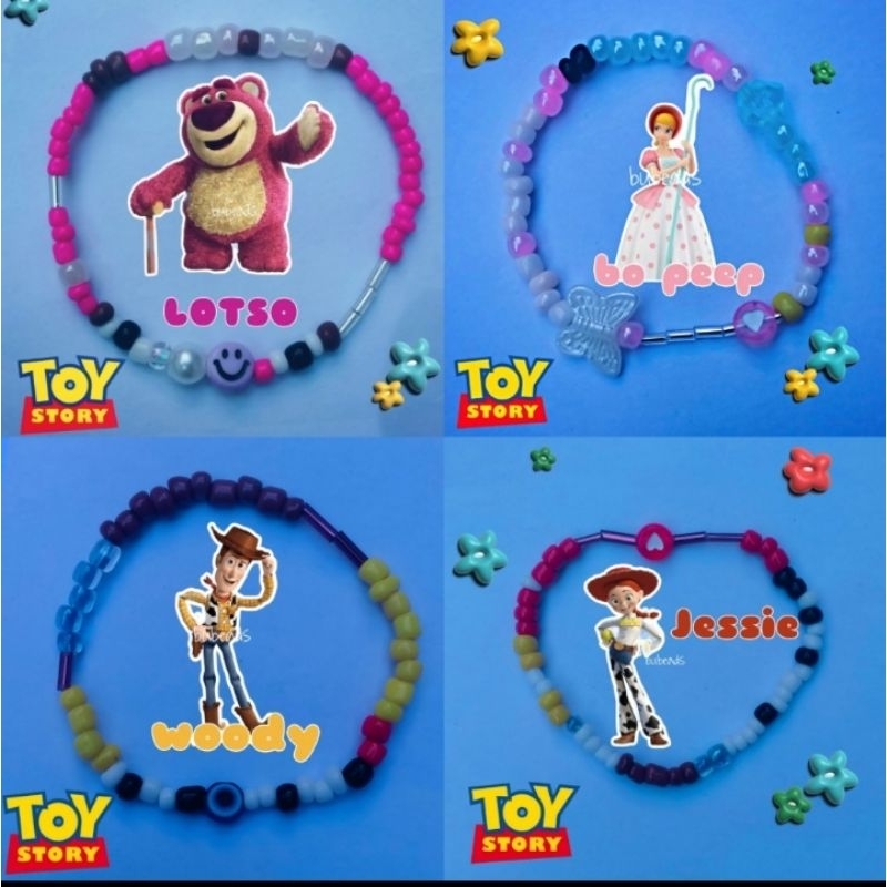 bracelet toy story edition/ beads/ bracelet beads/ gelang manik