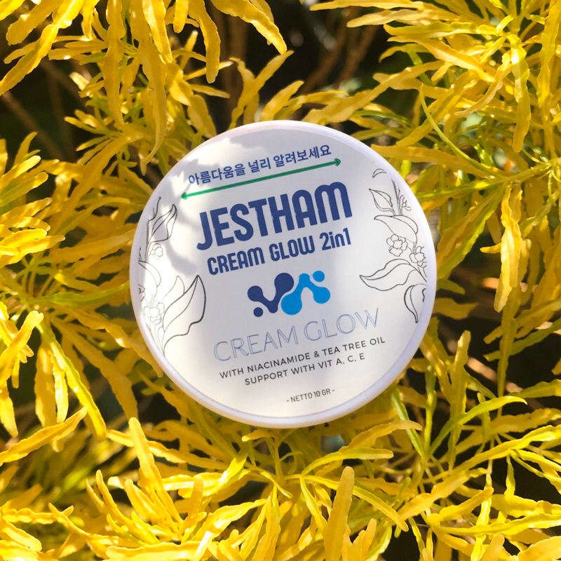 [SIAP KIRIM] Jestham Cream Glow 2in1 Light korea PEMUTIH WAJAH ORI 100%