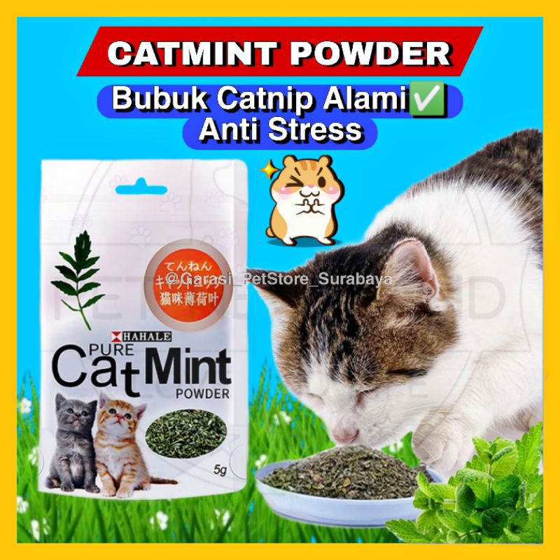 GPSS- Catnip Catmint Powder Snack Kucing Pure Catmint Powder Cat Mint Cemilan Kucing Camilan Kucing Anjing Bubuk Catnip Untuk Kucing Snack Anjing Cemilan Anjing Camilan Anjing