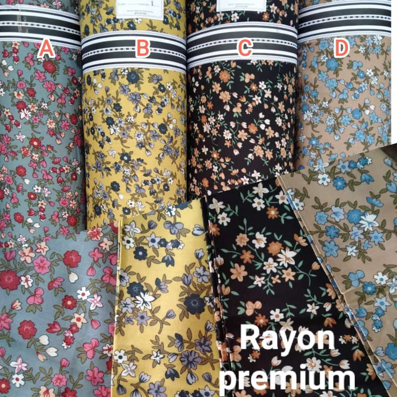 Kain meteran Rayon Premium motif