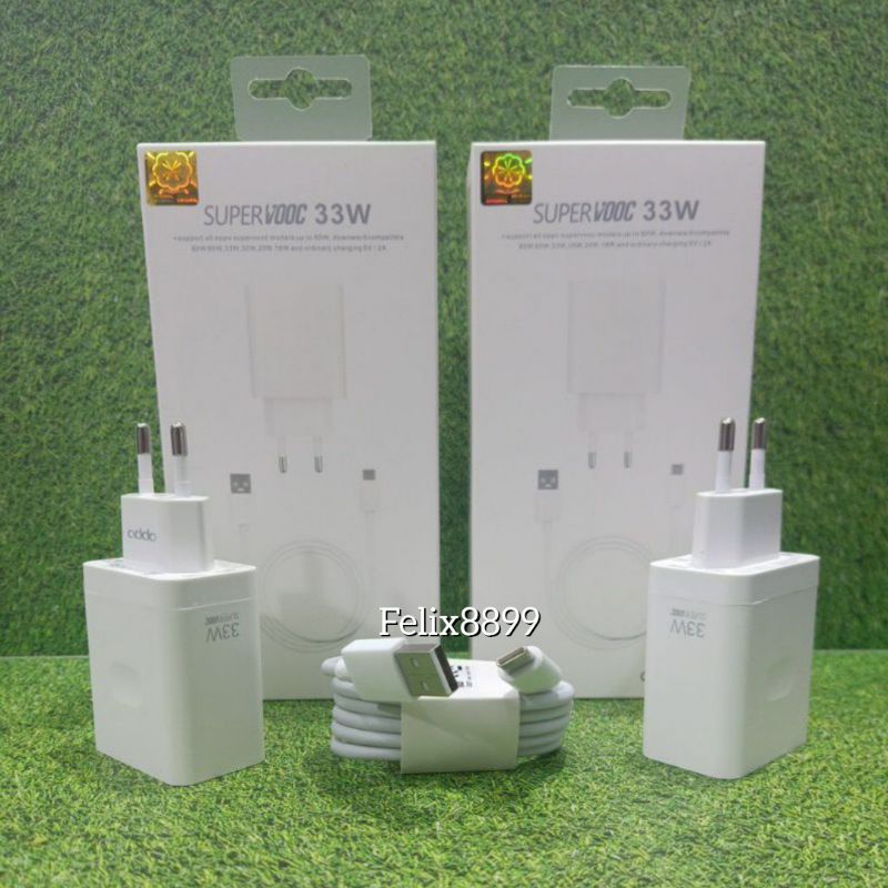 Charger Oppo A57 A74 A76 A77S A78 A95 A95 5G A96 2022 Original 33W 65W Super Vooc USB Type C