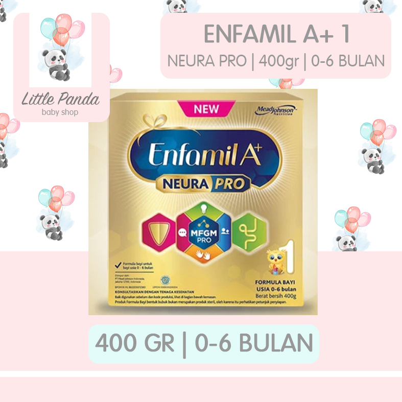 Enfamil A+ 1 Susu Formula Bayi 0 - 6 Bulan 400 gr