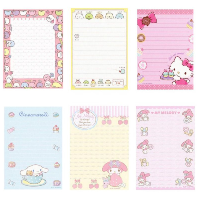

Memo Pad Cute Sanryo Zanrio/Notes Lucu (Melody, Cinnamoroll, Kuromi)
