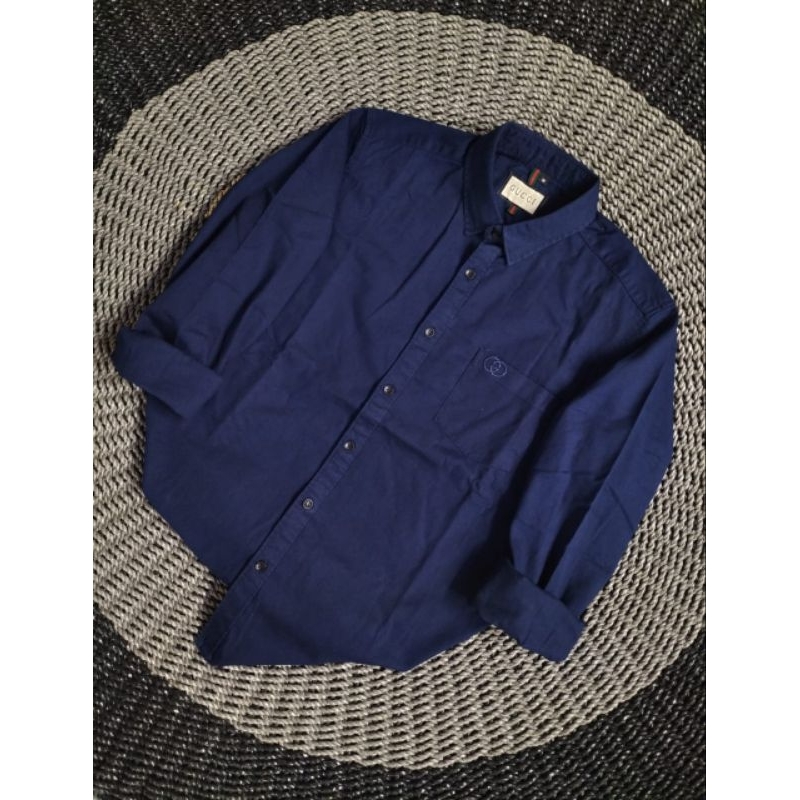 Kemeja Formal Pria Lengan Panjang/ Kemeja GUCCI Polos Pria Import/Kemeja Kerja Pria