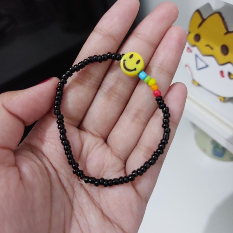 gelang manik | gelang manik smile | bracelet beads | beads bracelet | gelang korea | gelang lucu